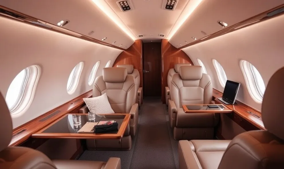Luxury jet interior
